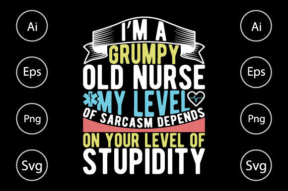 Grumpy Nurse Graphics for Crafts Blogs