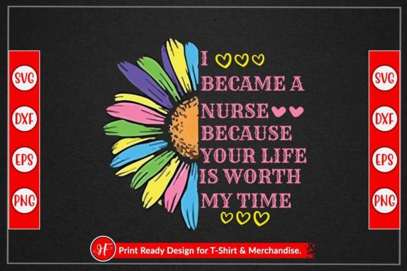Nurse Life Graphics for Crafts Branding