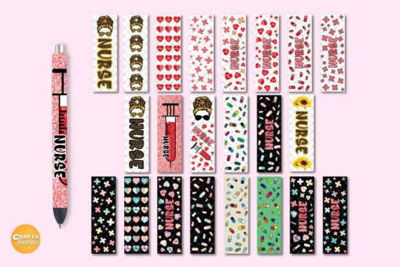 Nurse Pen Wrap Bundle: Graphics for Crafts