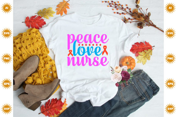 Peace Love Nurse Graphics for Crafts