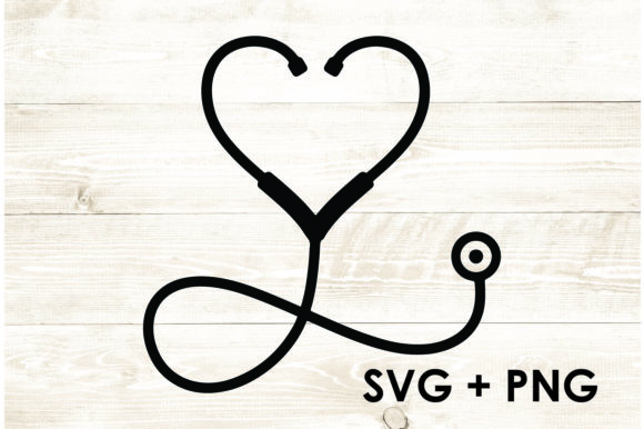 Stethoscope Heart: Graphics for Crafts & Blogs