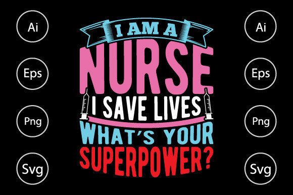 Superpower Nurse Graphics for Crafts